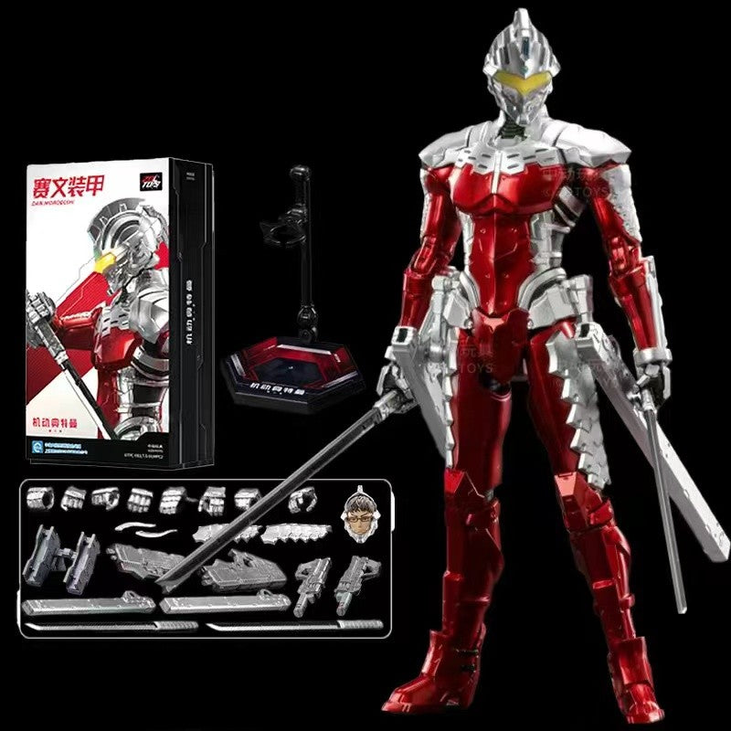 Boneco Articulado Ultraman ZD Toys Kotaro Higashi Terno Zero Terno Tiga Terno Ace Ultra Seven Ultraman Jack Modelo Colecionável Adulto