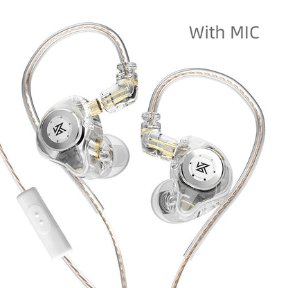 KZ EDX Pro Fones de Ouvido Intra-auriculares Dinâmicos HiFi com Fio para Monitor de Palco Fones de Ouvido com Graves Estéreo para Jogos e Música com Cancelamento de Ruído