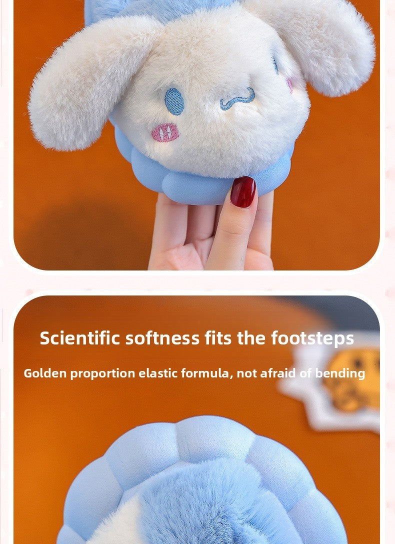 2025 New Winter Warm Cute Cartoon Indoor Mule Soft Non-slip Fluffy Slippers For Kids Teen Boys Girls Children Home Cotton Shoes