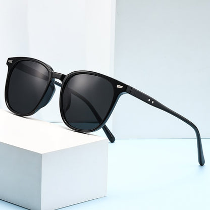2025 New Ultra Light Square Black Face Enhancing Sunglasses With Trendy Natural Color And Uv Resistant  Sunglasses 3069