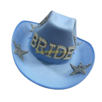 N5KE Chapéu Panamá Brilhante com Tachas e Strass, Chapéu de Festa para Mulheres, Fantasia de Noiva, Ornamento Decorativo de Cristal