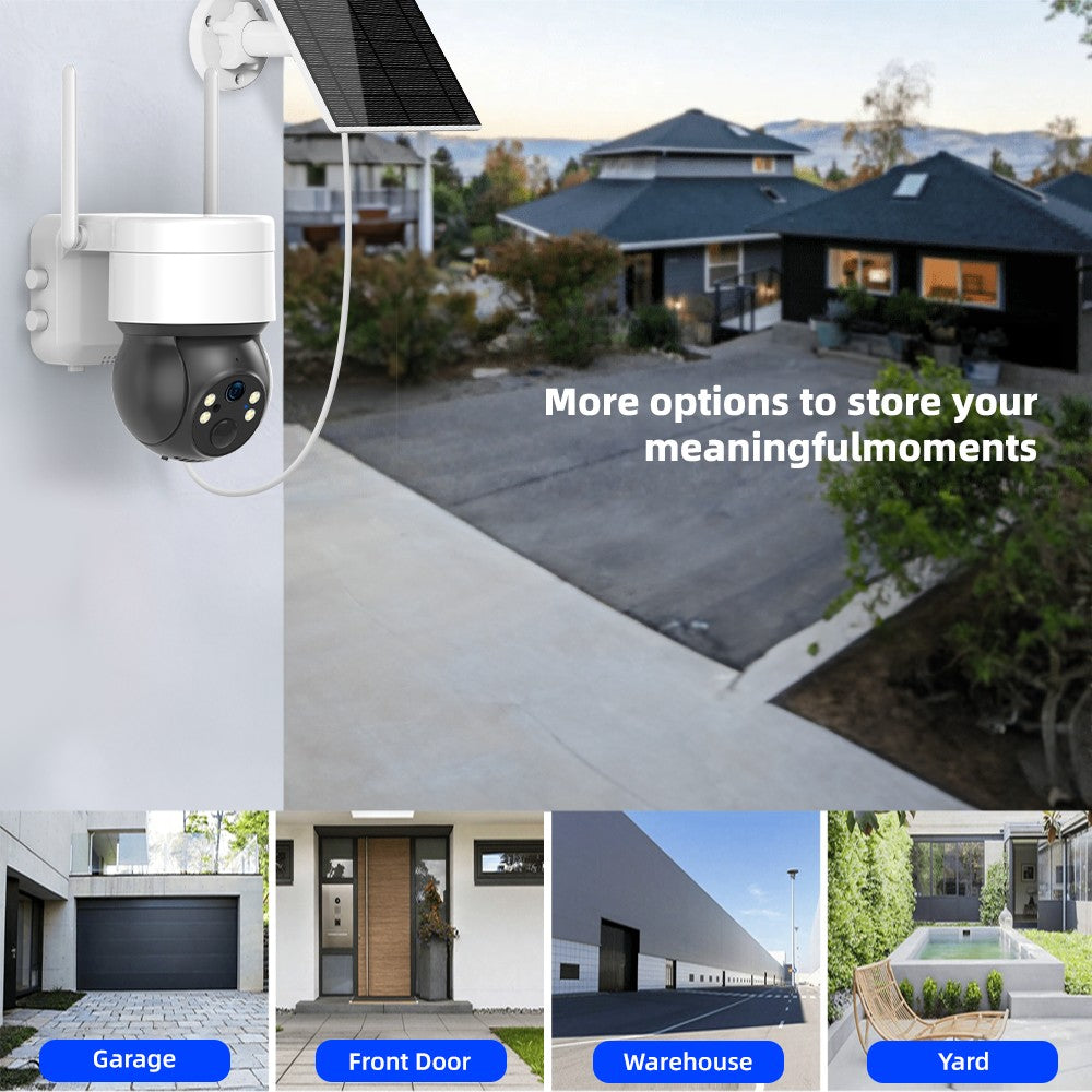 Tuya SmartLife WIFI 3MP IP65 Waterproof Human Tracking Full Color Night Vision Surveillance Smart Security Solar CCTV IP Camera