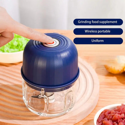 1 electric garlic puree machine 260ML garlic grinder onion chopper vegetable chili grinder household kitchen mixer