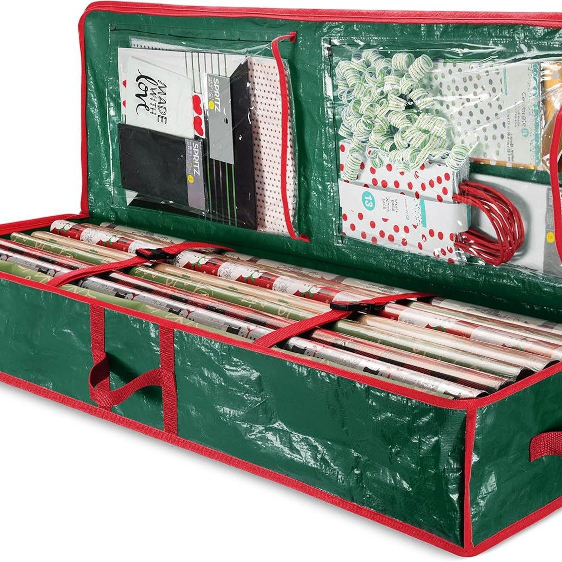 Christmas Tree Storage Bag Heavy Duty Tree Bag Reinforced Handle and Zipper Waterproof Storage Bag Christmas Packaging Bag