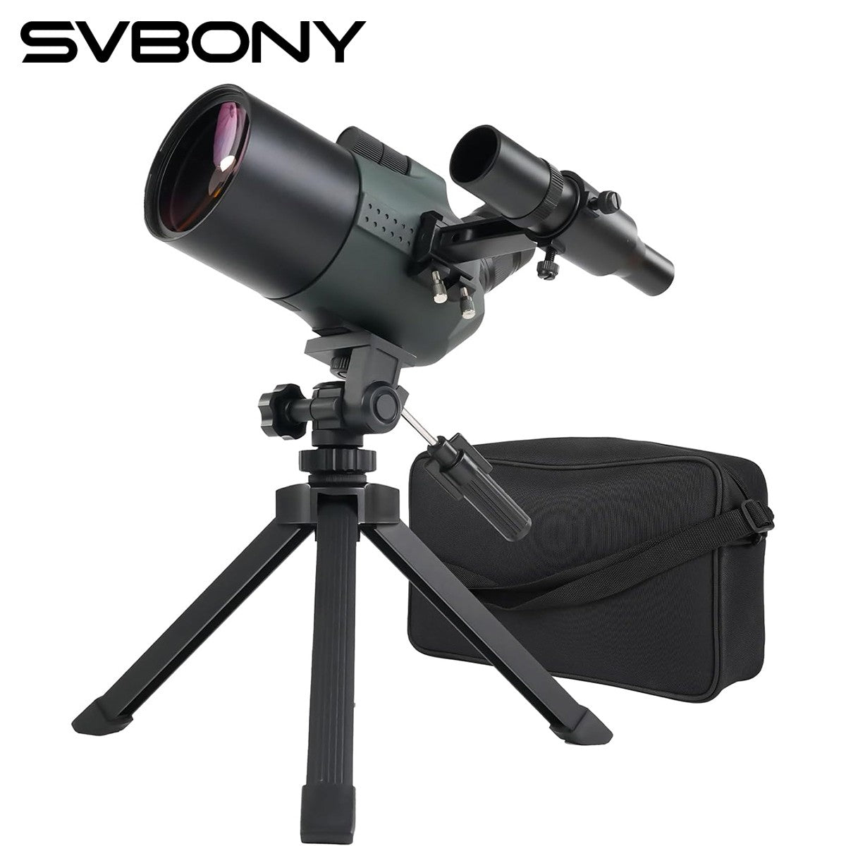 Luneta de Observação Svbony SV41Pro Mini Mak 20-84x80mm Telescópio Compacto para Observação de Pássaros Uso Terrestre e Astronômico Duplo Propósito