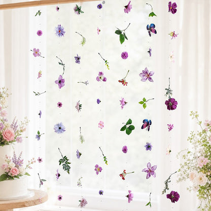 25/50Pcs 1.8m Silk Artificial Floating Flower String Wedding Couple Photo Decor DIY Floral Design Craft Supplies Home Decoration