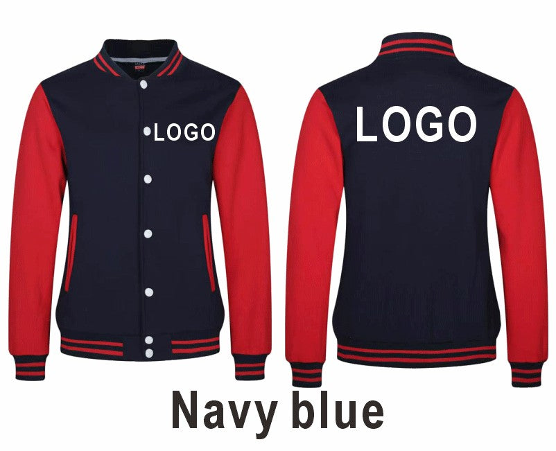 High Quality Baseball Uniforms Warm Jacket All-match Plus Velvet Jacket Custom Printing Embroidery LOGO Costume Varsity Jacket