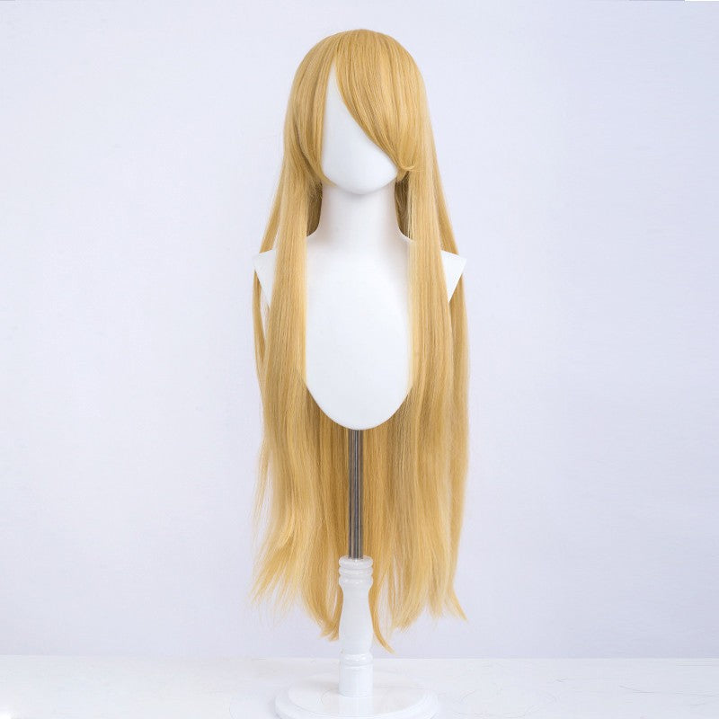 Halloween Cosplay Anime Party Fancy Wig Costume Wig 100cm Long Straight Heat Resistant Synthetic Hair Anime Colored Hair