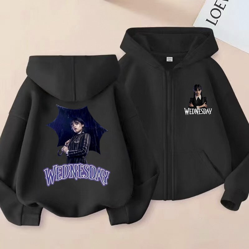 Adams Children's Hooded Cardigan 2D Printed For Boys and Girls Aged 2-12 Sweet Cool Versatile cute Fun and Energetic