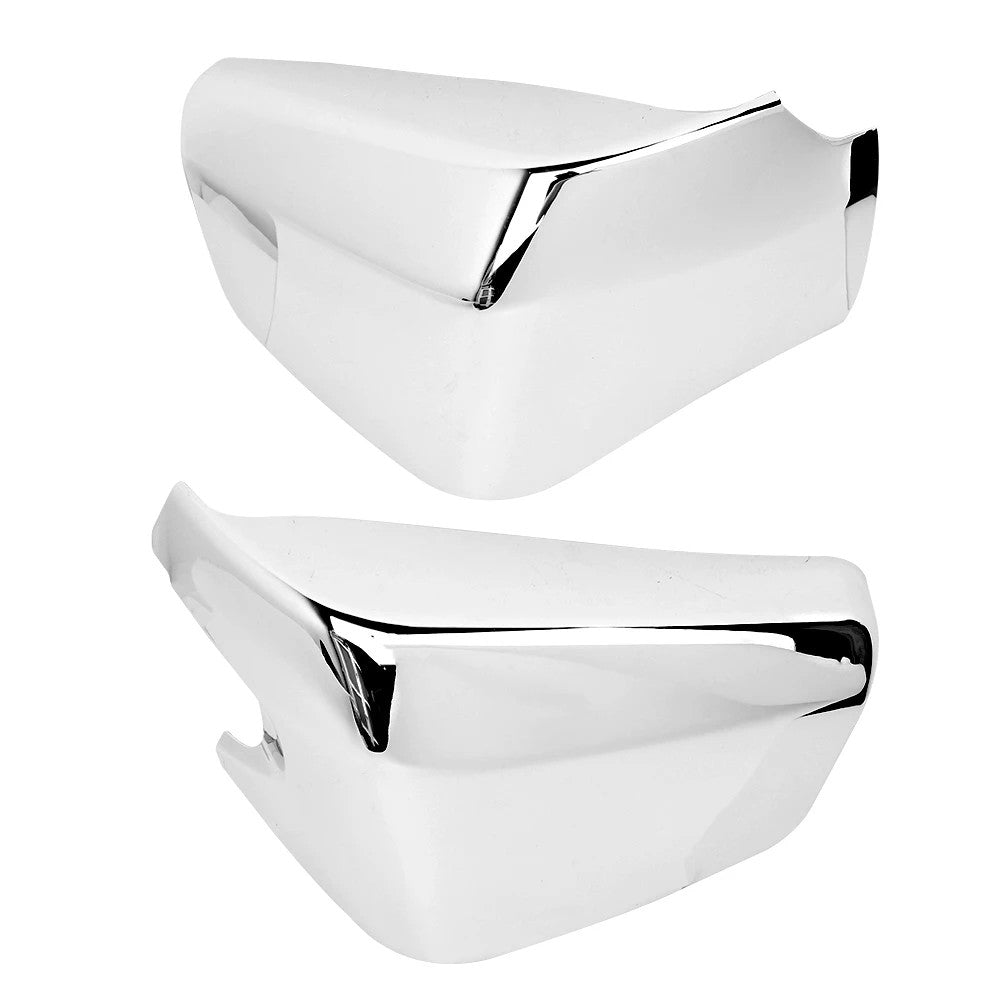 Motorcycle Chrome Pair Battery Side Cover Fairing For Honda Shadow ACE Aero Spirit VT400 VT750 2004-2013