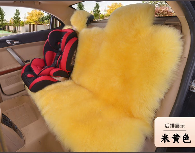 1 Peça Quente Pelúcia Capas de Assento de Carro Universal Longa Lã de Pelo Capa de Assento Dianteiro de Carro Protetor Almofada Tapete para Acessórios de Carro Almofada de Assento de Carro