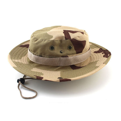 Fashion Men And Women Outdoor Camping Sport Travel Camouflage Fisherman Sunscreen Hat Foldable Wide Brim Soft Hat