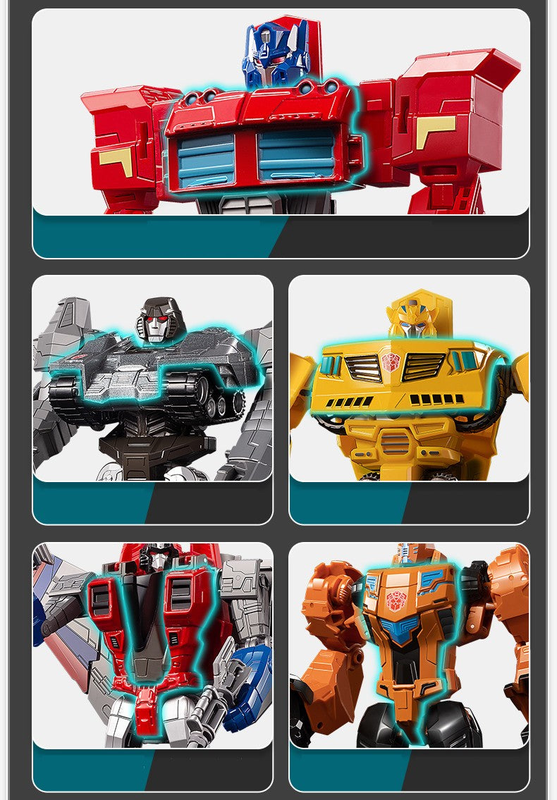 WEIJIANG NOVO 20CM Transformação Anime Boneco de Ação Brinquedos de Filme Plástico ABS Robô Carro Avião Tanque Legal Modelo Presente para Meninos