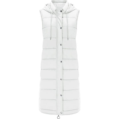 Long with Hood Outdoor Vest Down Women's Jacket Quilted Coat Sleeveless Jacket Winter Light Weight Sweaters