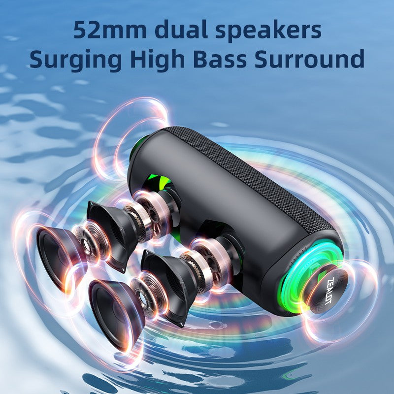 ZEALOT-MP2 Bluetooth Speaker,Ultra Portable, Up to 15H Playtime,IP65 Waterproof and Dustproof,Powerful Sound for outdoor