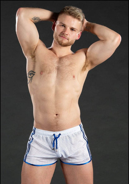 Men's sweatpants hole dry breathable sexy beach outdoor casual three-quarter pants?MNDK-05)
