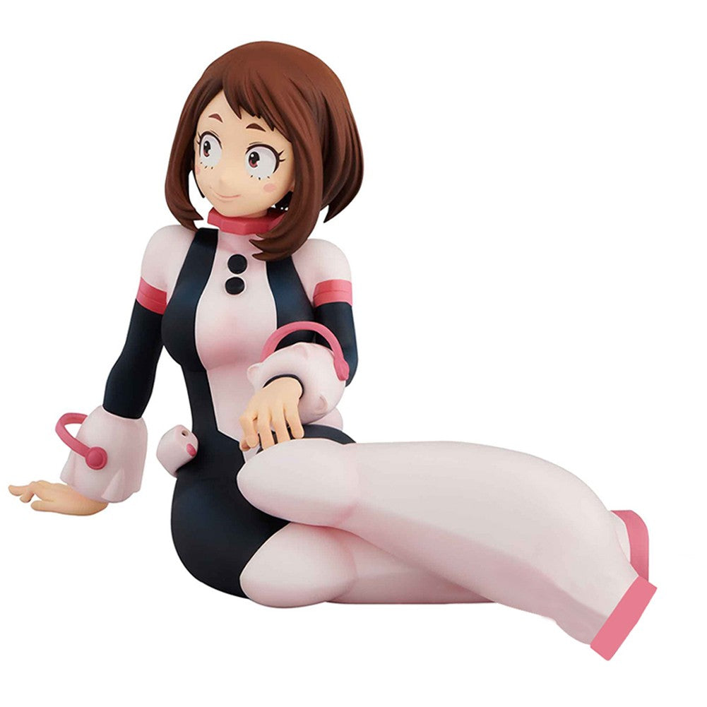 Anime MHA My Hero Academia figura Ochaco Sentada Action Figure Uraraka Ochako pvc Coleção Modelo Presente Boneca 10cm