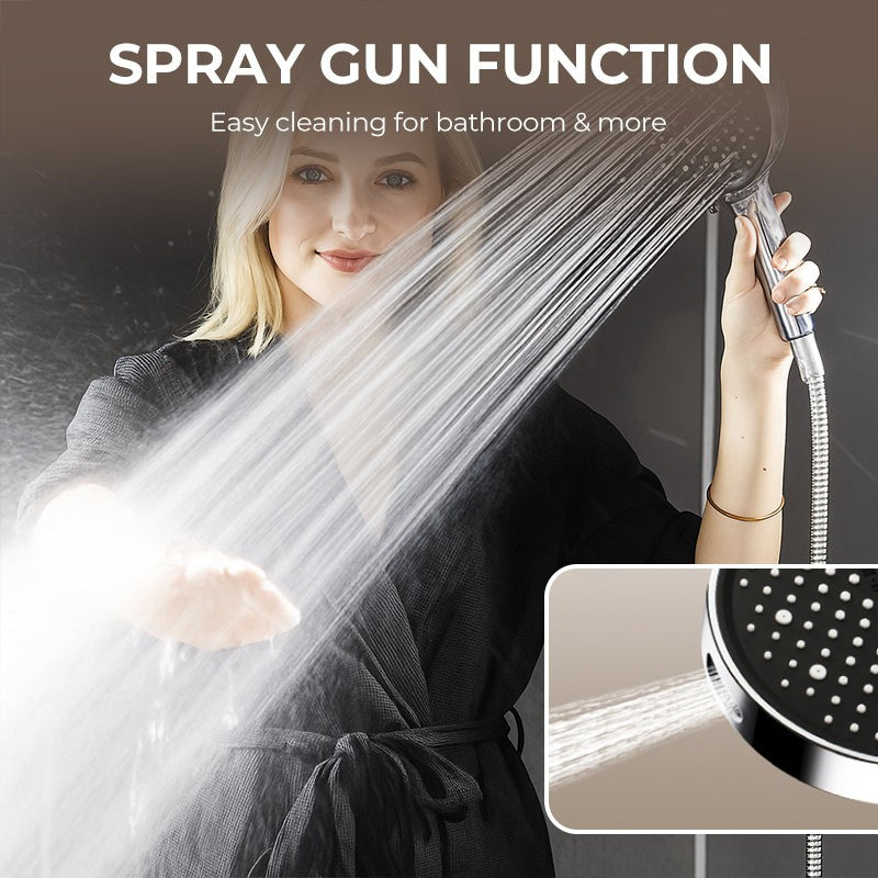 15CM Large Panel Nozzle 7 Modes Shower Head High Pressure Water Massage Shower Head Handheld Showerhead Bathroom Bathing Tools