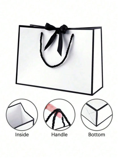 1pc Large Paper Gift Bag?Excluding Decorative Paper and Cards? - Valentine's Day Gift Bag - Portable Gift Bag with Handle