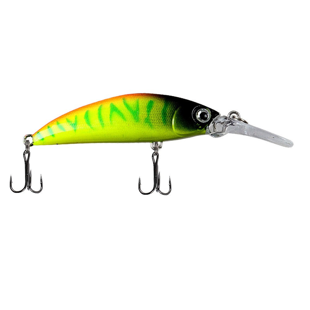Isca Lure Placa Lingua Longa Sinking Minnow 7cm 6g Isca Artificial Arremesso Longo Pesca de Água Doce Salgada Isca Especial para Robalo e Per