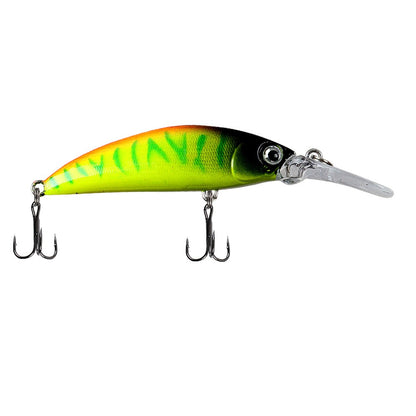 Isca Lure Placa Lingua Longa Sinking Minnow 7cm 6g Isca Artificial Arremesso Longo Pesca de Água Doce Salgada Isca Especial para Robalo e Per
