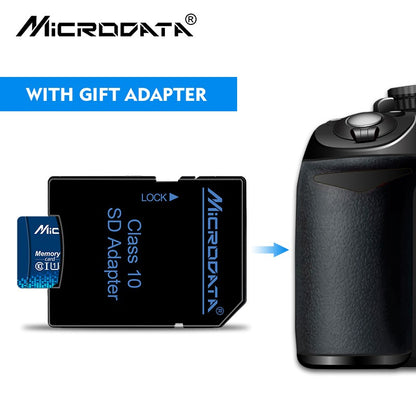 Cartões de Memória Micro TF Card 8 16 32 64 128 256GB Classe 10 de Alta Velocidade Flash MicroCard 32GB 64GB 128GB 256GB para Adaptador de Smartphone
