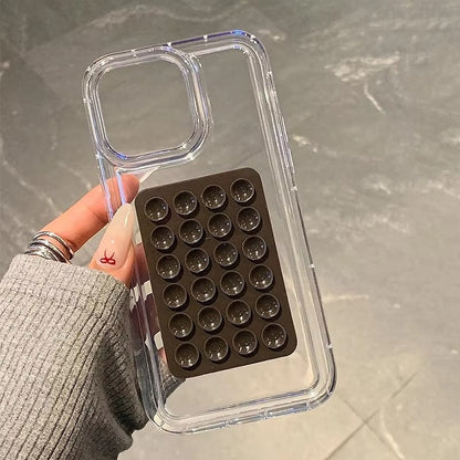 Candy Color Soft Silicone Suction Cup Suction Cups Mobile Phone Tablet Luggage Suction Cup Universal Charger Leather Case