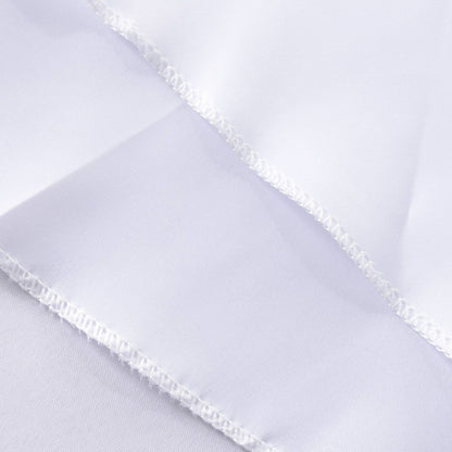 Round Tablecloths White Wedding Table Cloth Satin Solid Color Table Covers Hotel Wedding Birthday Dining Table Decoration