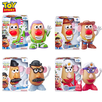 Disney Pixar Toy Story 4 Sr. Cabeça de Batata Buzz Lightyear Woody Versão Boneco de Ação Coleção Brinquedo Educacional Divertido Montado
