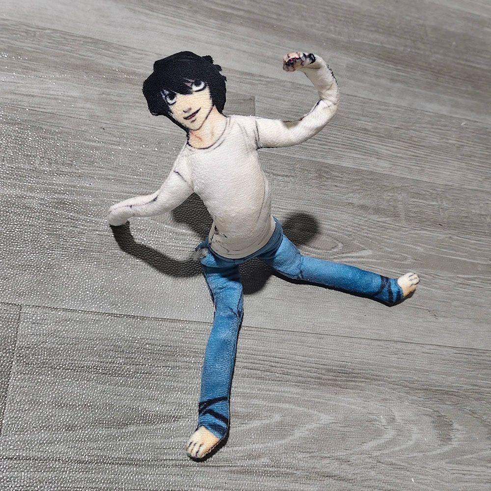 HOT Anime Michael Jackson Cosplay Prop Doll Plush Stuffed Figure Dolls Room Decoration Abstract Joint Mobility Props Gift