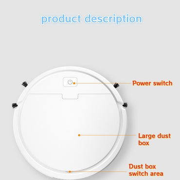 Ultra-Thin 3-in-1 Robot Vacuum & Mop: Sweeping, Wet & Dry Cleaning for Hard Floors, Pet Hair,Tiles - Automatic & Rechargeable