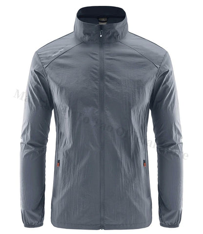 Men's Summer Skin Quick Dry Hiking Jacket Waterproof Sun UV Protection Coats Men Outdoor Sports Fishing Camping Running Jacket