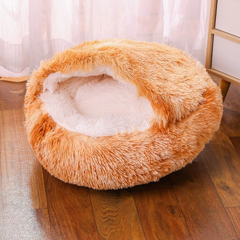 Cama Redonda para Cães, Quente de Inverno, Cama de Gato de Pelúcia, Cesto para Cães Lavável, Cama de Estimação para Cães de Pequeno, Médio e Grande Porte, Sofá para Gatos