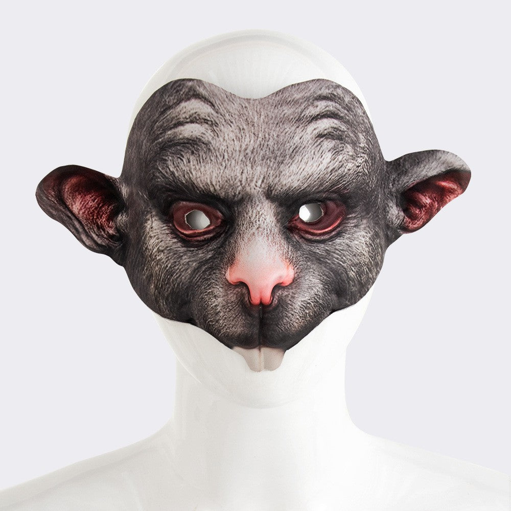 New Creative Halloween Animal Mask Horror Mouse Mask Cosplay Costume Props Holiday Cosplay Party Dance Accessories