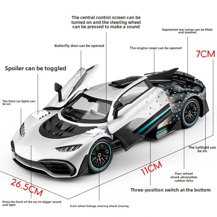 Simulation 1:18 Mercedes Benz AMG ONE Super Car Model Dieacst Toy Vehicle Collectibles Birthday Gifts Man Boy Miniature Voiture