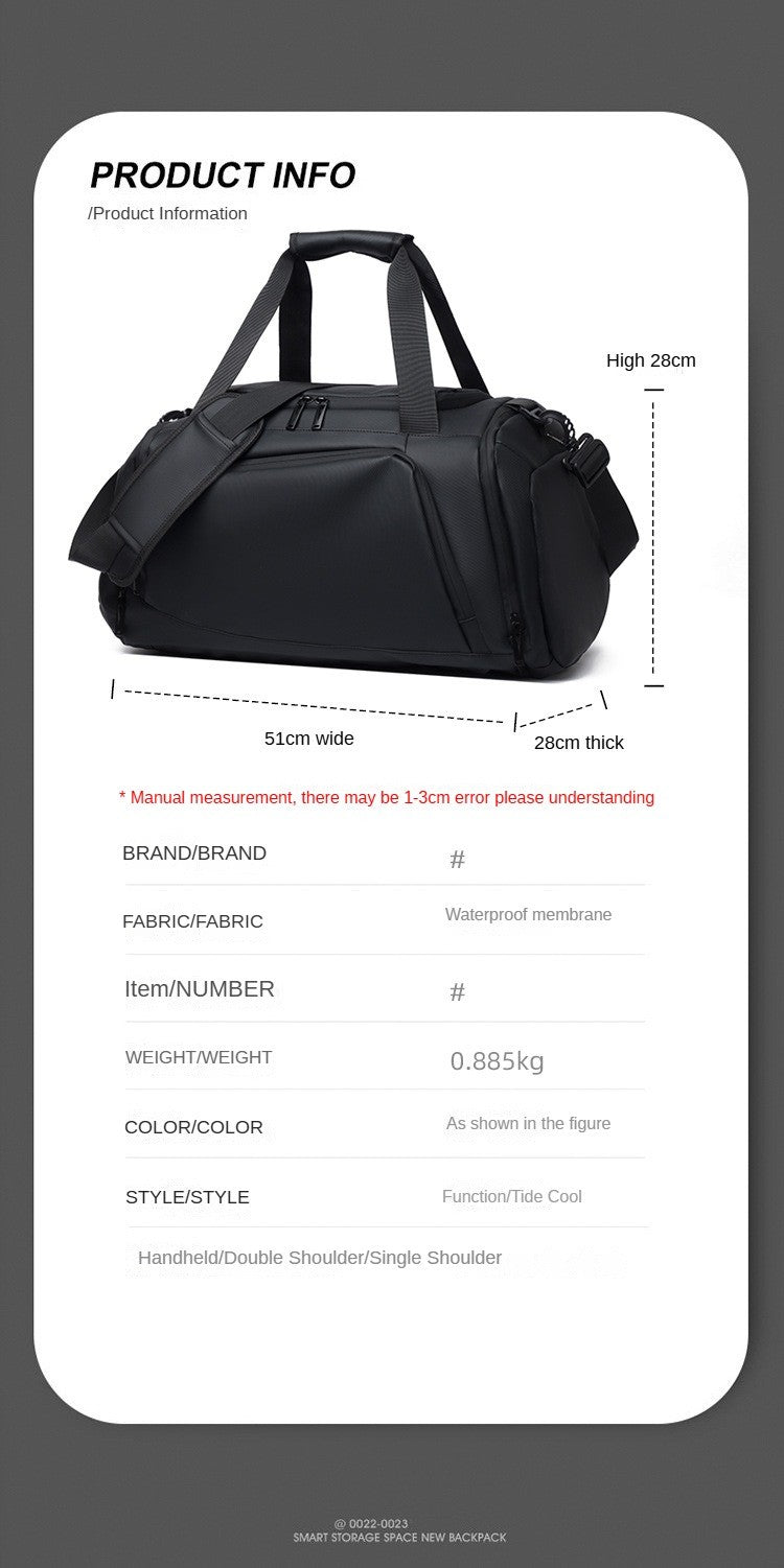 Customized Travel Bag Logo Large Capacity Storage Bag Men's Handheld Shoulder Bag Sports Gym Bag DIY