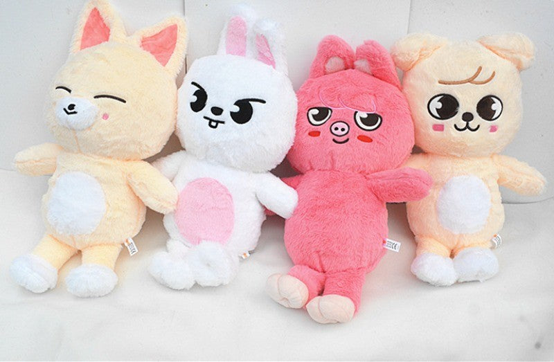 Urso de Pelúcia Skzoo de 60cm, Tamanho Grande, Kpop Stray Kids, Boneca de Pelúcia, Brinquedos de Pelúcia de Desenho Animado Kawaii, Travesseiro de Pelúcia, Presente de Natal Infantil