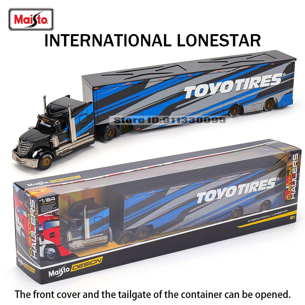 Maisto 1:64 MACK Anthem LoneStar UP Transporte Fabricação de Fundição Reboque Modelo Simulação Modelo Coleção de Carro de Liga