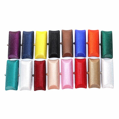 Women Brown/Black/Orange/Red/Purple Rhinestone Clutch Evening Bags Metal Minaudiere Handbag Bridal Purse Wedding Party Clutches