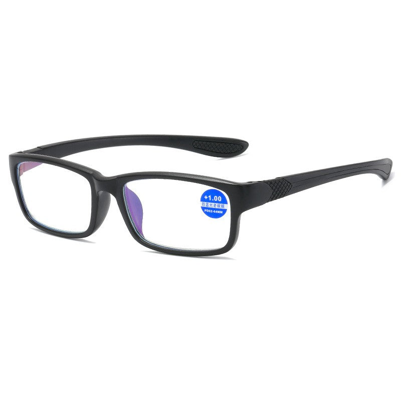 Óculos de Leitura Masculino Feminino Esportivo Antiluz Azul Armação TR90 Preta Vermelha Óculos Para Presbiopia +100 a +400