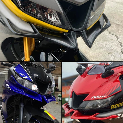 Carenagem Dianteira de Moto ABS Aerodinâmica Winglets LOGO Capa de Proteção Inferior Para YAMAHA YZF R15 YZFR15 V3.0 2017-2020