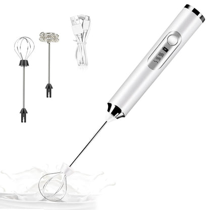 Coffee Milk Frother Handheld Milk Foamer Blenders For Kitchen Egg Blender Electric Whisk Drink Mixer For Matcha Cappuccino
