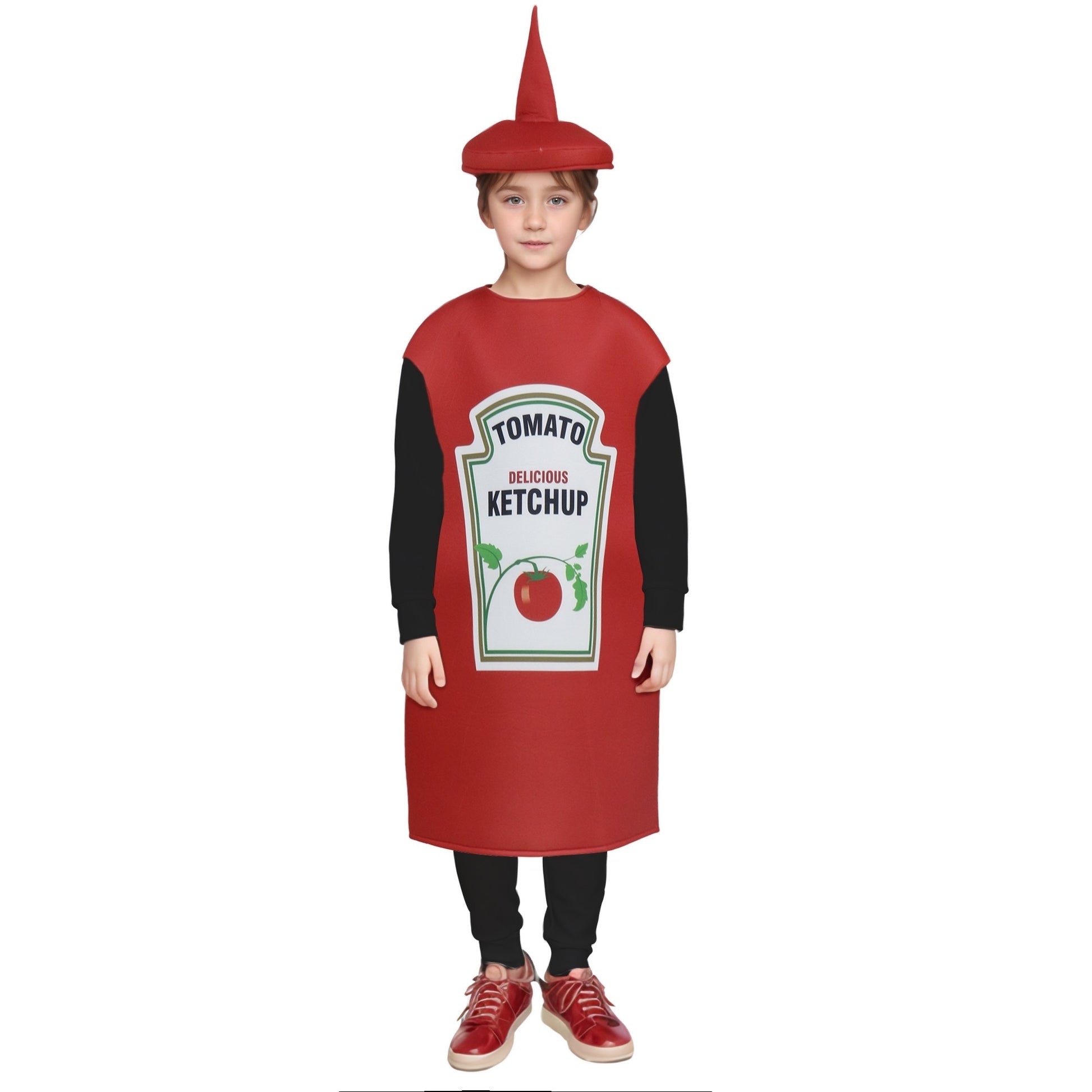 French Fries Costume Cosplay Kid Funny Chocolate Salad Dress Sponge Costumes Boy Girl Snack Club Carnival Fancy Dress Up Outfit