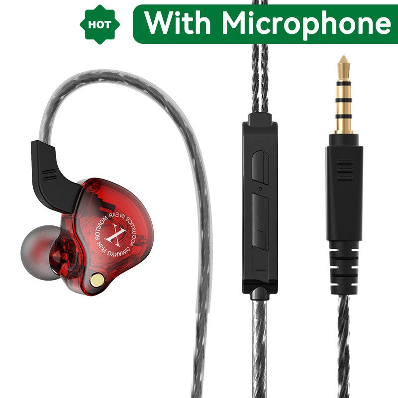 Fones de ouvido móveis com fio, graves potentes, 3,5 mm para telefone, fones de ouvido estéreo intra-auriculares com microfone, fones de ouvido Hifi para música e esporte