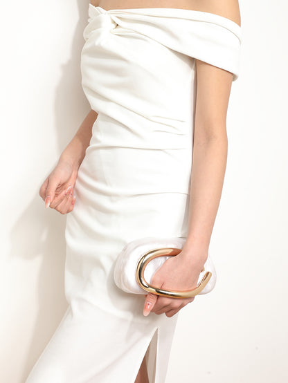 Fashion Women's Handbag Bride Metal Gold Women Luxury Evening Banquet Clutch Bag Shoulder Wedding Purse Party Crossbody Bag