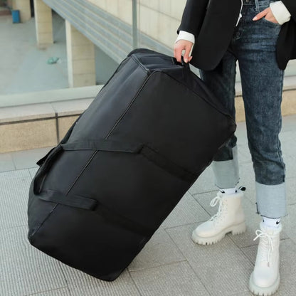 Mala de Viagem Expansível com Rodinhas, Bolsa de Armazenamento com Rodas, Grande Capacidade, Bagagem de Mão, Bolsa de Rodas Dobrável