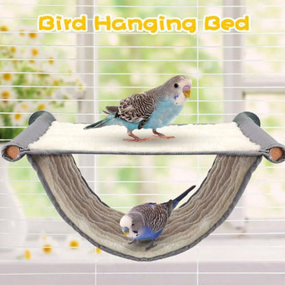 Casa de Ninho de Pássaros Quente de Inverno Abrigo de Cama Pendurada Gaiola de Finch de Pelúcia Fofa para Esconderijo de Pássaros Acessórios para Gaiola de Papagaio