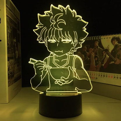 Anime 3D Lamp Killua Hunter X Hunter Killua Led Light Hxh Led Night Light Gift Acrylic Neon Cute Children's Bedroom Decoration