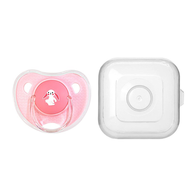 Cartoon Pattern Thumb Shape Toddlers Soothe Kids Newborn Baby Silicone Teething Pacifier