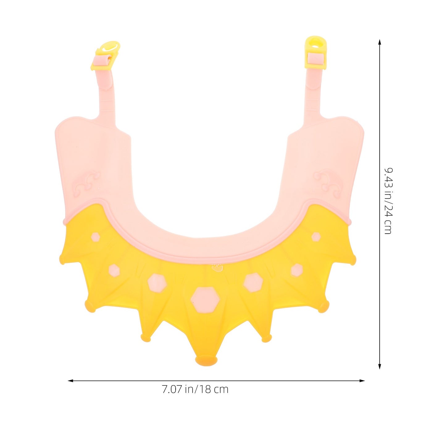 2Pcs Baby Shower Cap Adjustable Soft Silicone Bath Hat Toddler Hair Washing Shield Ear Protection Baby Shower Cap